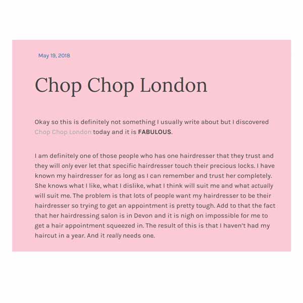 chop chop press for those who wonder