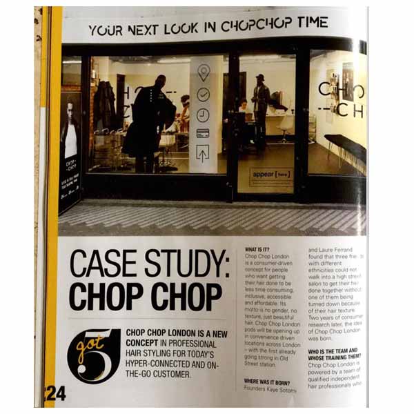 chop chop press salon business
