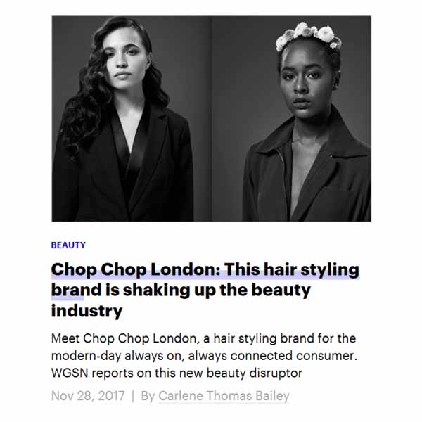 chop chop press WGSN magazine